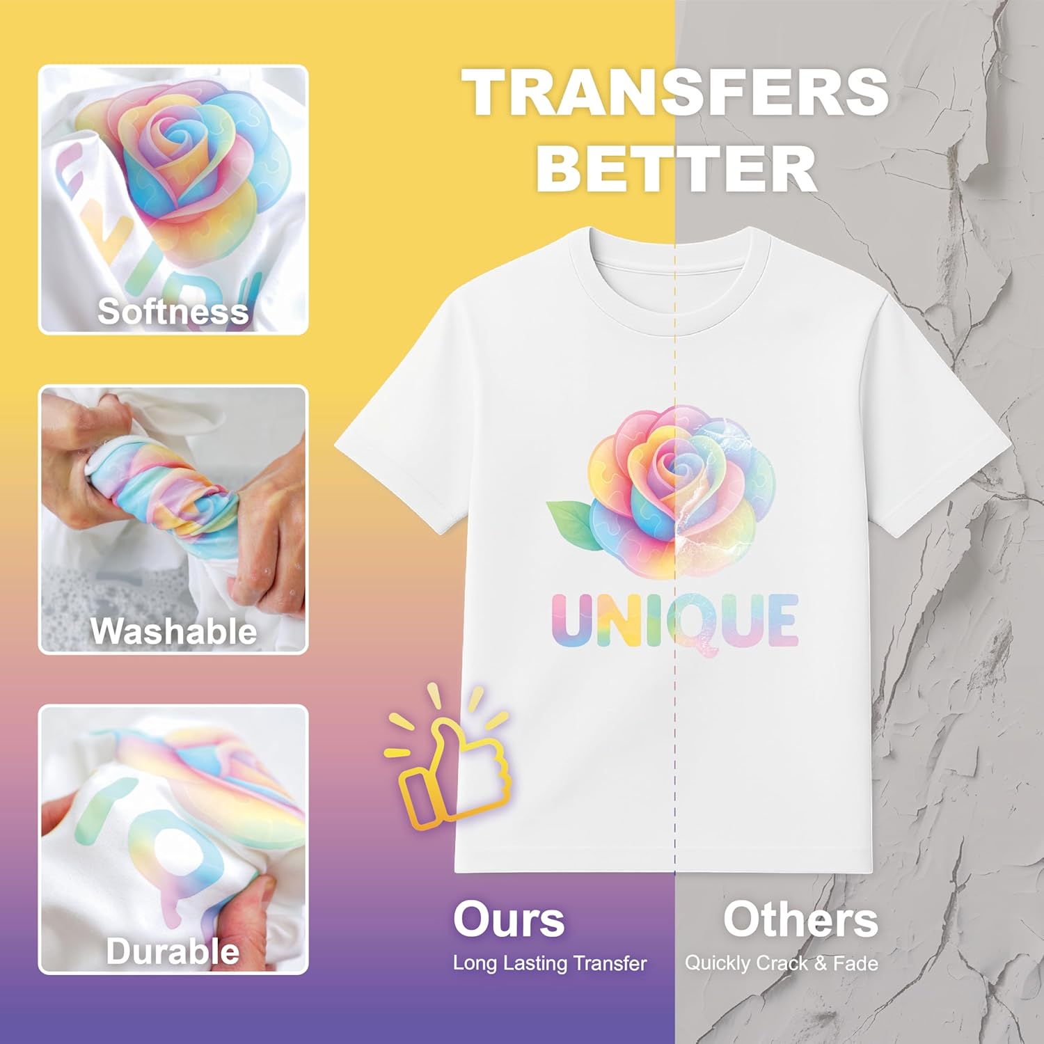 10 Folhas de Papel de Transfer - Printable Heat Transfer Vinyl avaliação e preço