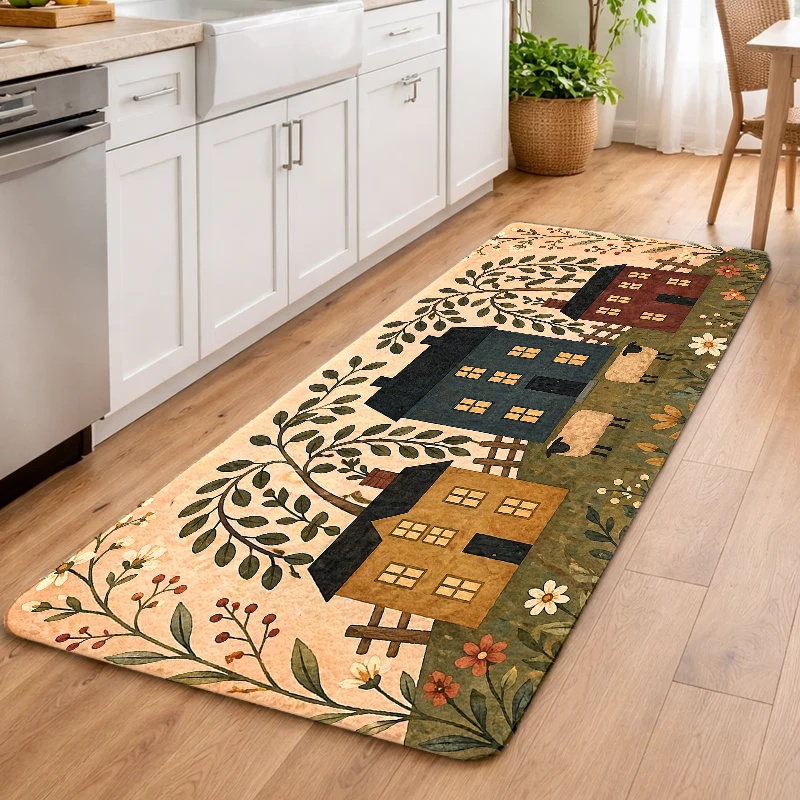 Tapete Rústico Floral com Borb - Hall Commercial Printing avaliação e preço